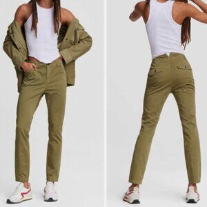 Rag & Bone Field Cotton Chino Pant Green Moss